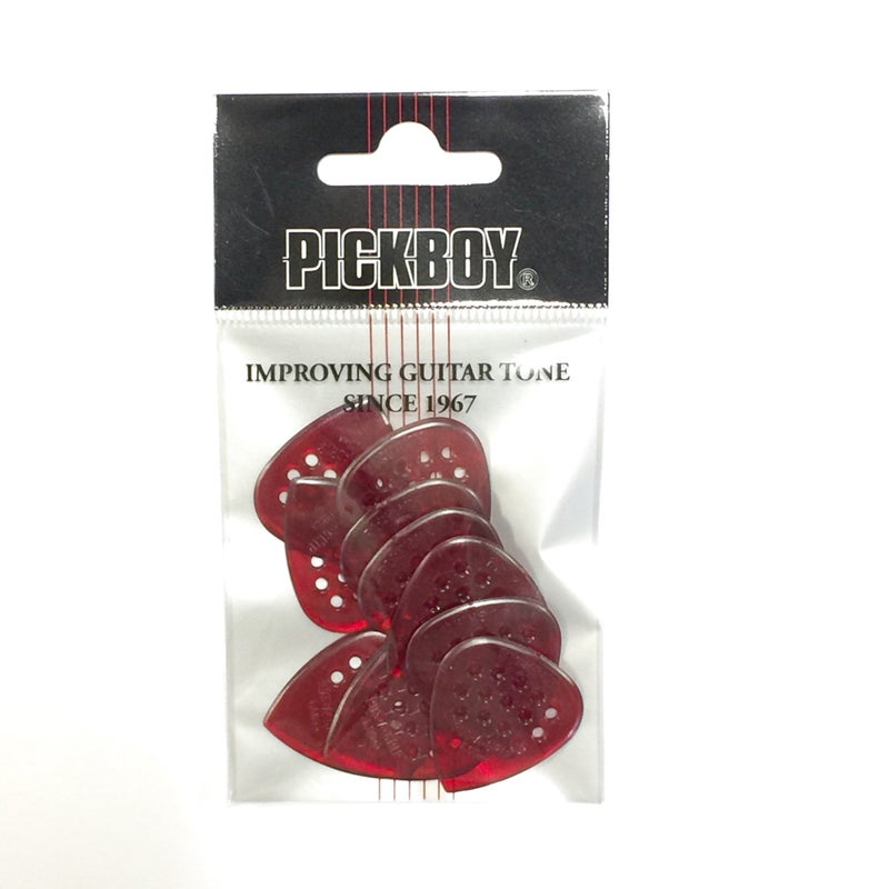 Pickboy Pos-a-Grip, Red, Polycarbonate, 1.00mm, 10 picks - Image 3